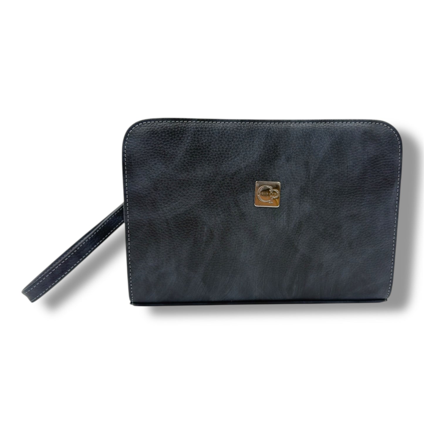 VELATRO Parmak İzi İle Açılan Hakiki Deri Karma renk Kare Çanta