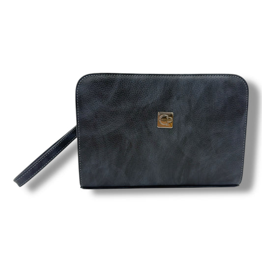 VELATRO Parmak İzi İle Açılan Hakiki Deri Karma renk Kare Çanta