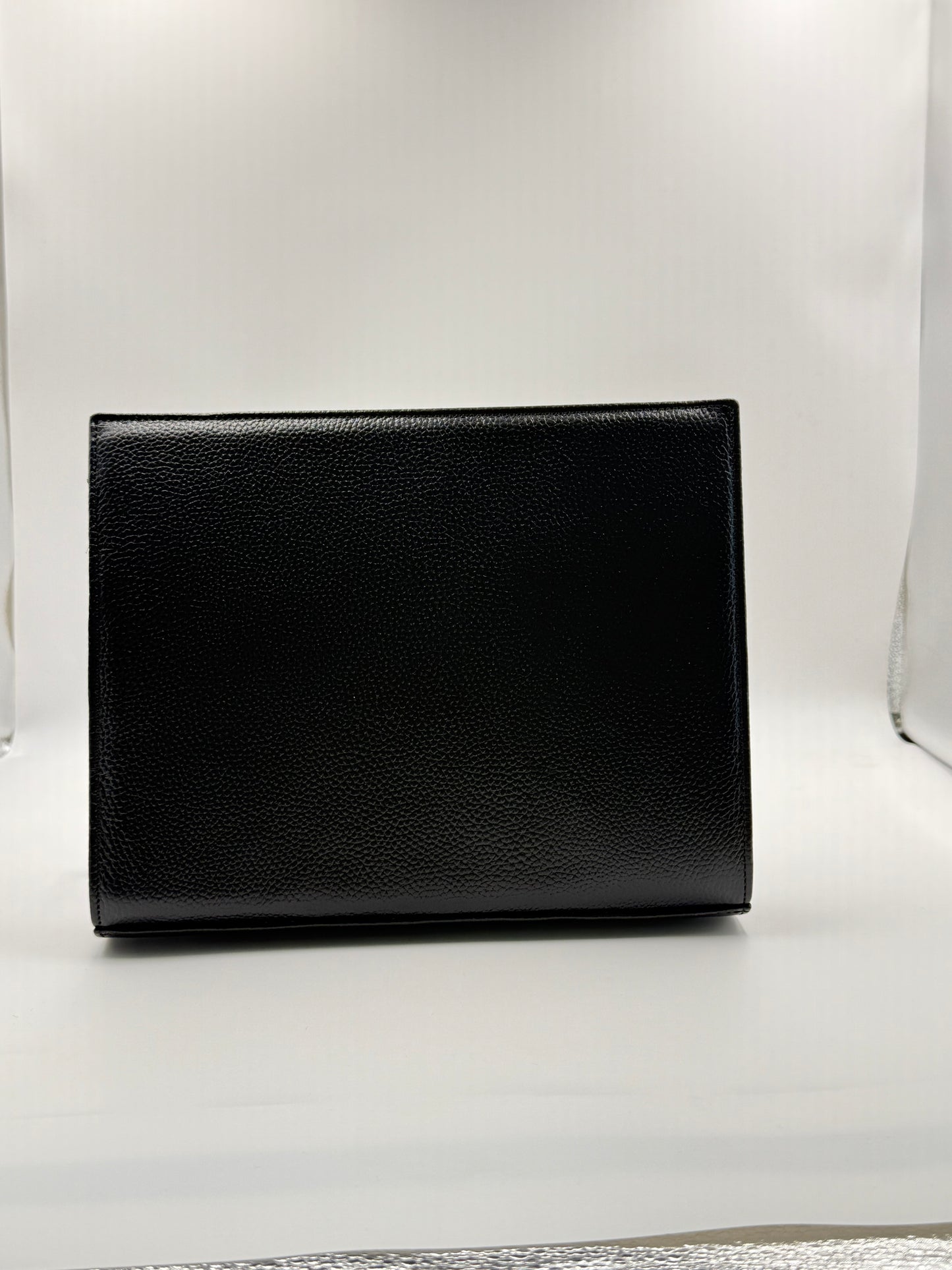 MERON Parmak İzi İle Açılan Hakiki Deri Siyah Tablet Çantası