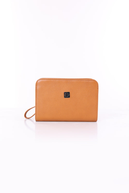 VELATRO Parmak İzi İle Açılan Hakiki Deri Taba Kare Çanta