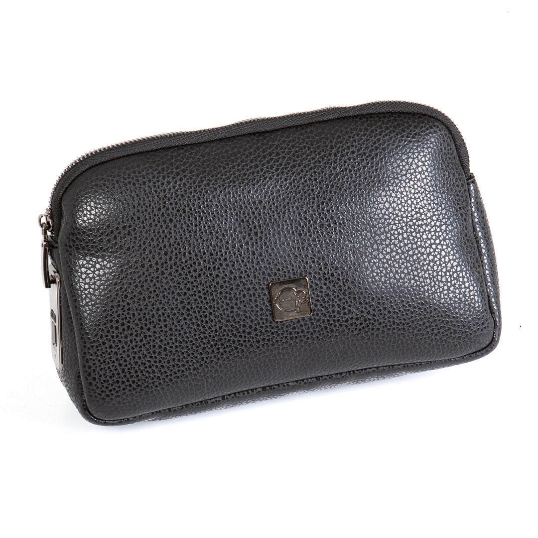 Parmak izi ile açılabilen çanta Caripetra Siyah OVAL Çanta