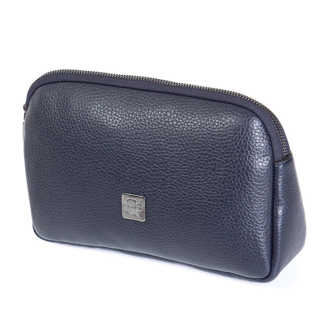 Parmak İzli Caripetra Lacivert Oval Çanta